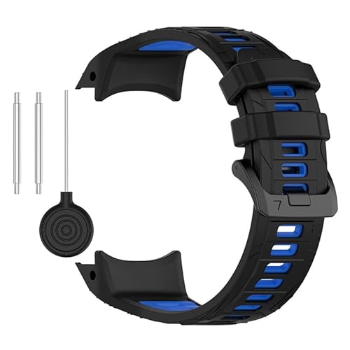LUNBER-ARMOR�EFor Garmin Instinct3 Dual Power �o���h �x���g Instinct 3 AMOLED �V���R�� �o���h�� 26mm(�u���b�N�u���[)