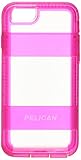 Pelican Voyager Rugged Case with Kickstand Holster for iPhone 6/6s - Retail Packaging - Clear & Pink