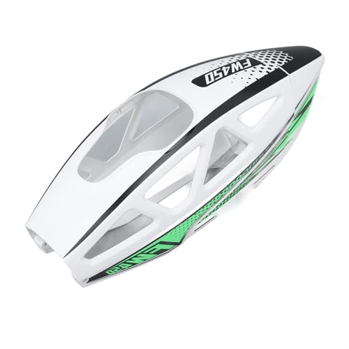Alomejor RC Helicopter Canopy Cover, Anti Crack, Enhancedfor Flywing FW450 V3 (White)