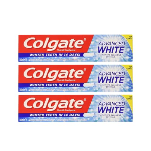 Colgate Advanced White Toothpaste, 3x 100ml