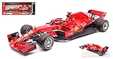 Peso/Weight: 1.2 BURAGO BU16806V Ferrari SF71-H S.Vettel 2018 N.5 1:18 MODELLINO DIE CAST Model