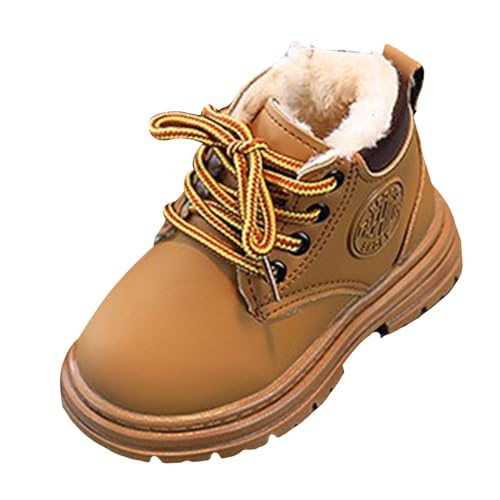 IWIHMIV Toddler Ankle Boots Boys Girls Winter Snow Boots Comfortable Warm Boot Outdoor Waterproof Non Slip Walking Booties