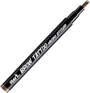 Avon Mark Brow Tattoo - Matita per sopracciglia con 3 lamelle, colore: marrone medio