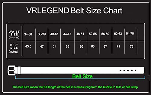 VRLEGEND Cinture per Uomini Cricchetto Tactical