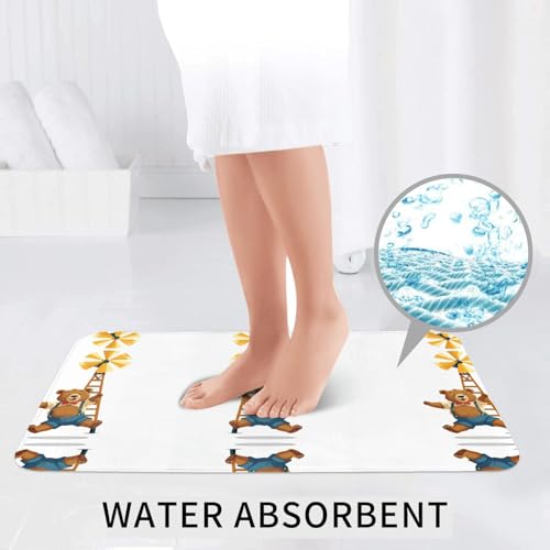 Tapis de bain antidérapant séchage rapide pour éviter les glissades