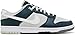 Produktbild Nike Dunk Low Retro, Basketballschuhe für Damen, Deep Jungle Weiß Hellsilber, 38.5 EU