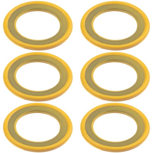 Isslly 6PCS Gearcase Drain Plug Seal Gaskets for Lower Unit Gear Oil Pump Lower Unit Washers Replacements 26-830749 Compatible with Mercury Marine/Mercruiser