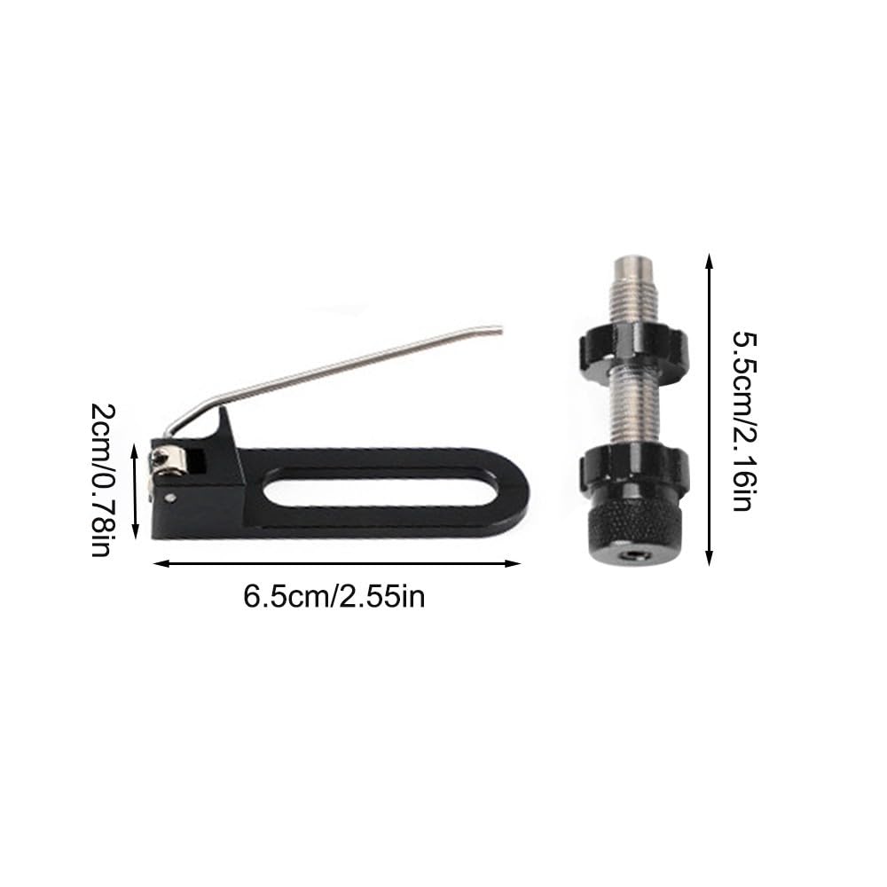 MiOYOOW Bogenschießen Magnetische Pfeilauflage, Verstellbare Hintere Pfeilauflagen mit Pfeilseitenpolster/Schraube/Schraubenschlüssel für Recurve Bogen