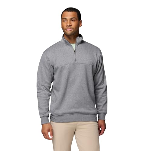 Columbia Hart Mountain II Half Zip Camiseta para Senderismo, Gris, 4X Alto para Hombre