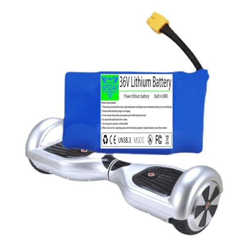 WSDAV 36 Volt Electric Scooter Battery 36V 1.8Ah 2Ah 2.2Ah 2.4Ah 2.6Ah 3Ah 3.6Ah 4Ah 4.4Ah Lithium Battery with BMS,36v2.6ah