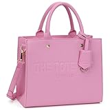 Chinllo Tote Bag for Women Top Handle Satchel Purse and Handbags with Shoulder Strap (D.Pink-S)