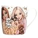 Depesche TOPModel Fur Ever Friends Becher für Mädchen, Keramiktasse mit Haustier-Motiv, Geschenkverpackung