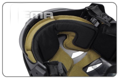 Generic Mikrofon FTP Bump Helm EX Softair Einfache System tb1044 schwarz/Desert/grau, TB1044-BK