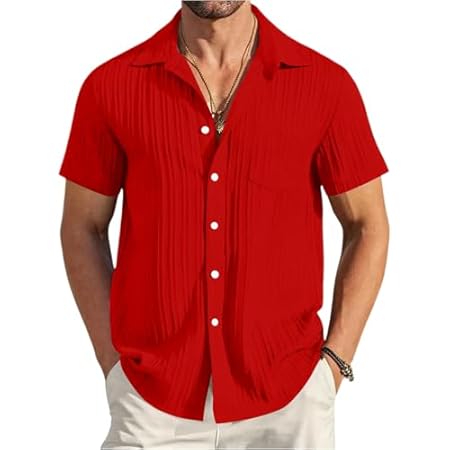 Kurzarmhemd Herren Slim Fit Outdoor Casual Sommer Button Herren Freizeithemd Modernes Business Regular Leinen Herrenhemden Kurzarm