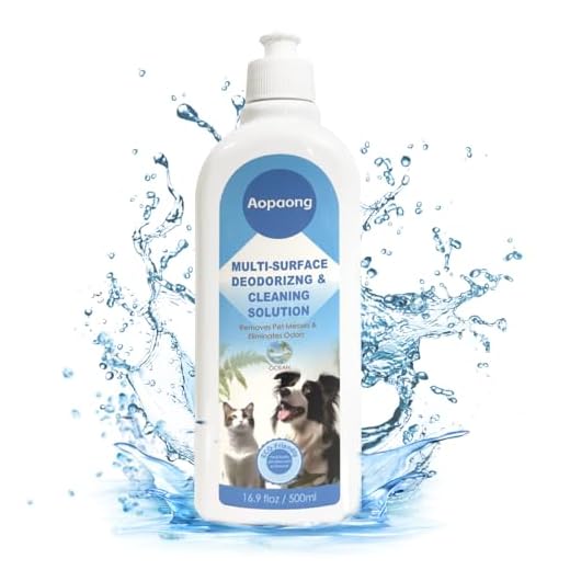 Aopaong Multi-Surface Floor Cleaning Solution Ocean Scent, Household Floor Cleaner Care for All Robot Vacuums with Mopping and Cordless Wet/Dry Vacuums (16.9Fl Oz/500ML)