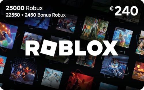 Tarjeta regalo digital de Roblox - 25000 Robux [Incluye un objeto virtual exclusivo] [Código de juego online]