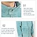Adult Leather Welding Clothes Heat&Flame Resistant Arm Safety Leg Protection with Tool Pockets Garage Mechanics (Color : Blue, Size : X-Large)