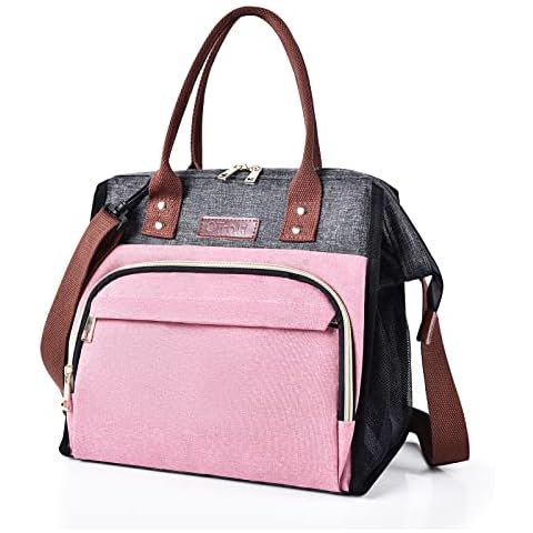 OTraki Lunchtasche Damen Groß 20L Isolierte Kühltasche Faltbar Auslaufsicher Wasserdichte Picknicktasche Lunch Bag Brotdose Tasche Cover