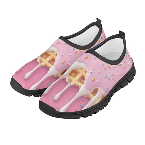 Girls Boys School Casual Sports Sneakers Fashion Hiking Shoes Classic Comfortable Everyday Shoe for Fishing US 11-15 Black Sole2