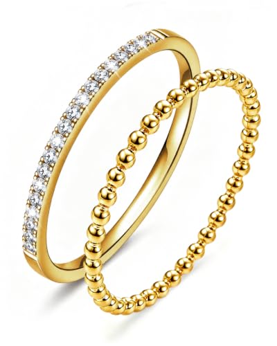 Oura Ring Gen 5�p14K�S�[���h���b�L�X�^�b�J�u���o���h�A�X����1.8mm�L���[�r�b�N�W���R�j�A�͑��_�C�������h�X�^�b�L���O�����O�AOura�����O�W���P�b�g�A�N�Z�T���[ �����p, ����, �L���[�r�b�N�W���R�j�A