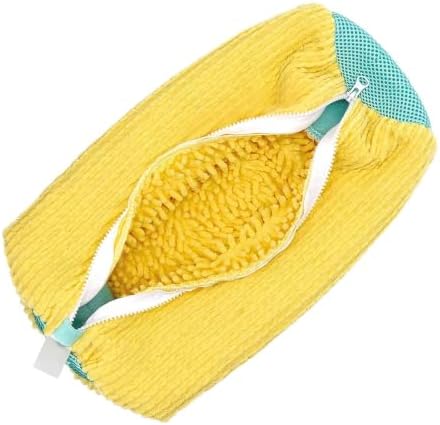 Shoe Washing Machine Bag,Mesh Laundry Shoe Bags for Washer (2, Yellow) — view 5