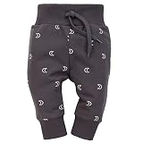  Pinokio Baby Leggins Dreamer, 95% Cotton, 5% Elastane Grey, Moons, Gr. 62-104 Pantalones Casuales, Graphite, 62 niños Unisex