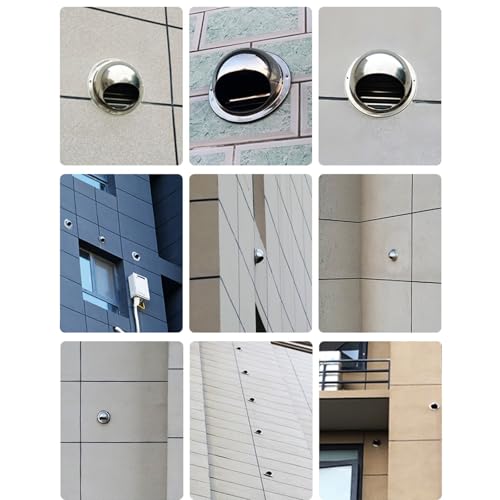 Stainless Steel Range Hood Hood, Rainproof And Breathable, Suitable For Various Smoke Pipe Covers(180mm(7.1inch))
