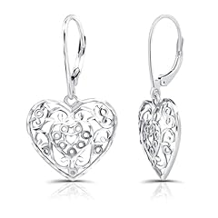 Silver Diamond-Cut - Leverback