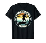 Skimboarding es tu pasión y estás orgulloso de ello y demuestra que estás orgulloso de todos que eres una leyenda del skimboard. El diseño retro Skimboard Legend con la silueta skimboarder y el diseño de puesta de sol es un punto de atracción.