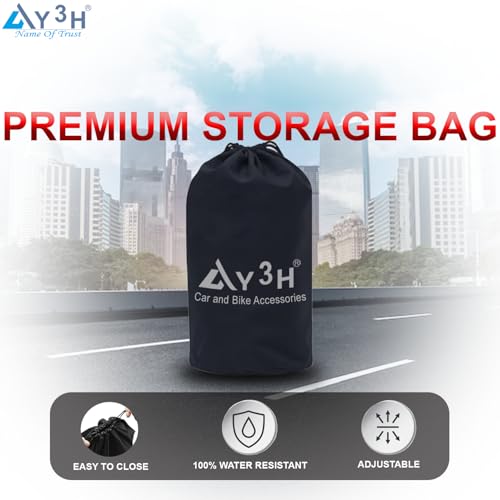 Image of 100% Waterproof Car Cover Compatible with Maruti Suzuki Ciaz | All Weather, Dust Proof, UV Protective with Mirror Pocket (Silver Magic)