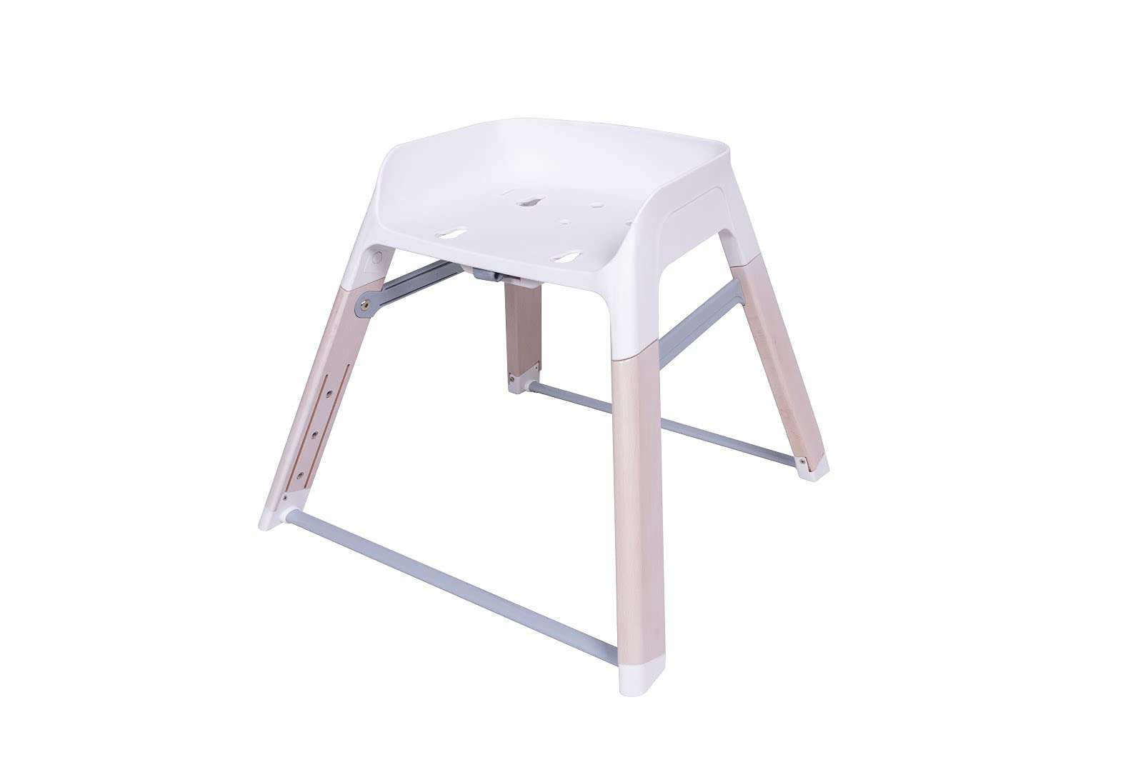 Koo-Di Tiny Taster - Trona 3 en 1, silla para niños pequeños y taburete para niños grandes, agua de manantial, silla alta para bebé con bandeja extraíble, reposapiés ajustable, asiento acolchado y