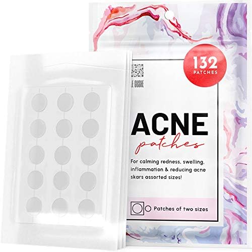 LE GUSHE Pimple Patches for Face (132 dots) - Hydrocolloid Acne Patch for Zits and Blemishes - Invisible Blemish Patches - Achieve Clear, Glowing Skin with our Spot Cover Stickers