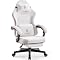 Chaise Gaming Dowinx - Tissu Respirant, Soutien Lombaire, Repose-Pieds - Noire