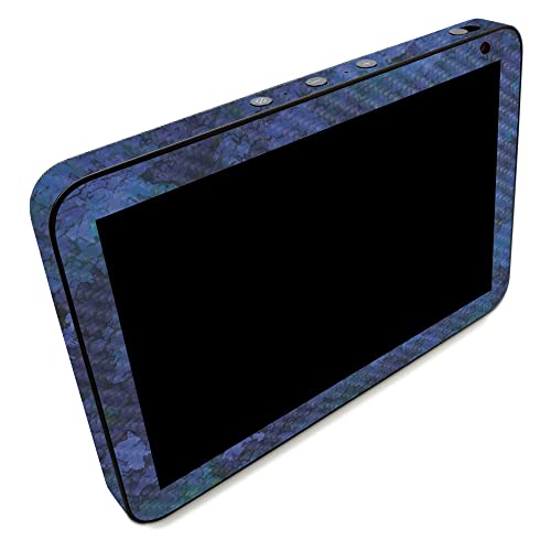 Image of MightySkins Carbon Fiber Skin Compatible with Amazon Echo Show 8 (Gen 2) - Blue Ice | Protective, Durable Textured Carbon Fiber Finish | Easy to Apply | Made in The USA