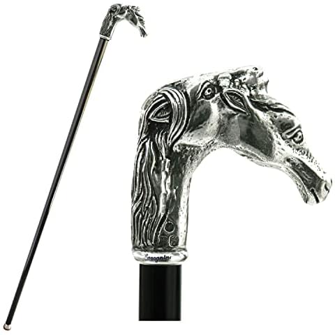 CAVAGNINI Walking Canes 38" Handle Greyhound Dog Custom Wood Tin Elegant Ceremony Fancy For Men And Women HandMAde in Italy Cover