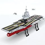 WW2 Military Aircraft Carrier Building Block Sets- with Patrol Boats, Fighter Jets,Gifts for Adults and Kids, Compatible with Lego Sets for Boys 8-14 & Adults (1832 PCS)