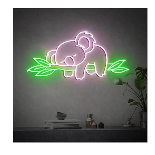 Enseigne néon Koala décoration murale lumineuse chambre et vacances