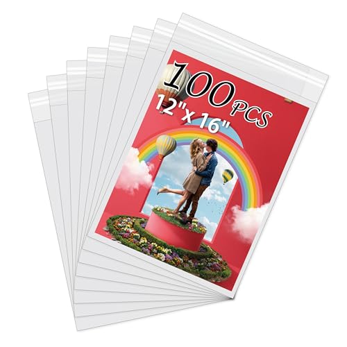 Pochettes transparentes sans acide 30x40 cm pour la protection durable d'impressions d'art