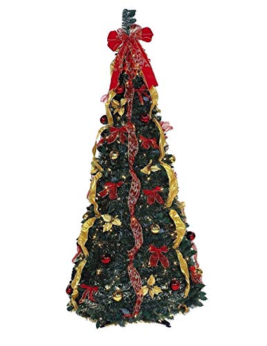 Let It Snow Collection 6' 350Lt Pop-Up Red/Gold Tree