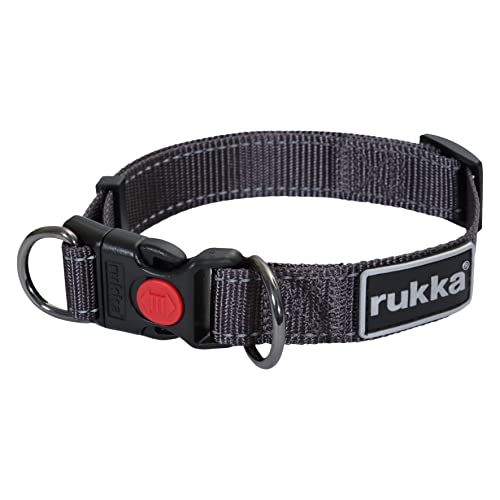 Rukka Pets Hundehalsband, verstellbar, Größe XS, Rauchgrau