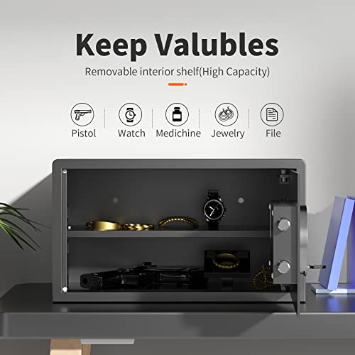 Tms 1.6 Cub Rfid/Nfc Security Safe, Auto-Open Safe Box With Digital Password,Heavy Solid Steel Household Home Safes,Suit For Wardrobe,Bedroom,Home, Office,Hotel #TOP5