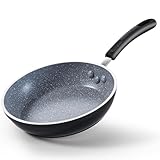 Cook N Home 12 Inch Nonstick Fry Pan, Skillet with Stay Cool Silicone Handle, Heavy Gauge Aluminum, Induction Compatible, Oven Safe, Easy Clean Frying Pan