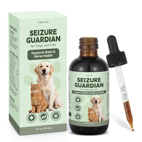 Seizure Guardian for Dogs and Cats Natural Liquid Formula for Nervous System Comfort Helps with Occasional Shaking Tension & Stress Easy Liquid Dropper No Artificial Additives - 2 FL OZ