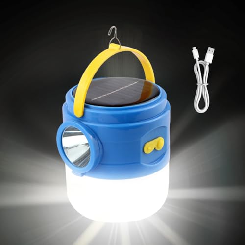 Lampe solaire USB à luminosité réglable et lanterne à suspendre étanche