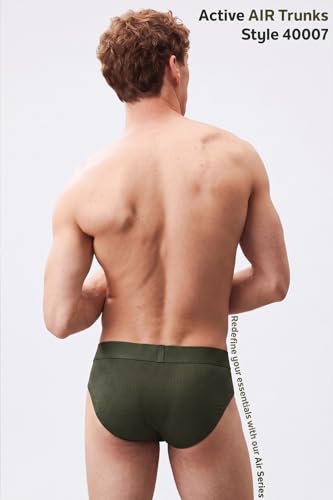 Image of Van Heusen Men's Briefs | Air Series| Light as air |Ultralight for superior comfort| Mesh Fabric | Breathable Active Trunks - Moisture-Wicking| Sweat Absorbant | Stretch Cotton Blend| Underwear for Active Wear | Style 40007|Available in Pack of 1 & 2