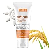 Antioxidant-Infused Sunscreen SPF 100 Broad Spectrum, Face & Body Oil-Free Oxybenzone-Free, Designed for Sun Sensitive Skin