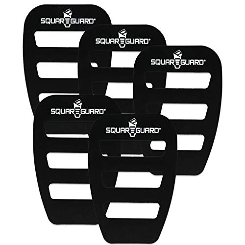 SquareGuard Pocket Square Holder (5-Pack) For Men, Best Pocket Square Organizer