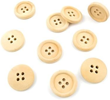 750 Pieces Sewing Clothing Buttons Sew On Wooden Wood Knopfe BB2005 Round Depression Boutons Fasteners Notions Multi Pattern Cartoon Supplies Arts Crafts Accessories
