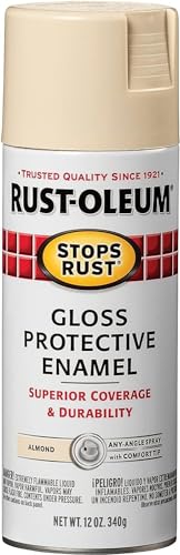 Image of Rust-Oleum 7770830 Stops Rust Spray Paint, 12 oz, Gloss Almond