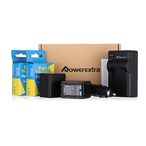 Powerextra 2 Pack Replacement Batteries And Charger For Panasonic Vw-Vbt380 And Panasonic Hc-V250, Hc-V380, Hc-V510, Hc-V520, Hc-V710, Hc-V720, Hc-V750, Hc-V770, Hc-Vx870, Hc-Vx981K, Hc-Wxf991K #TOP6